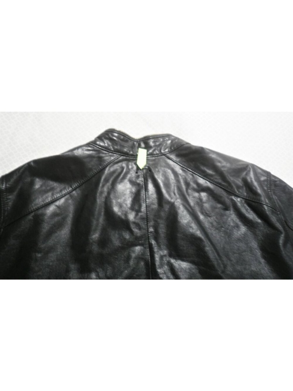 Vintage Retro Sean John Leather  Biker Jacket Men's Size XL Zippers - Picture 10 of 11